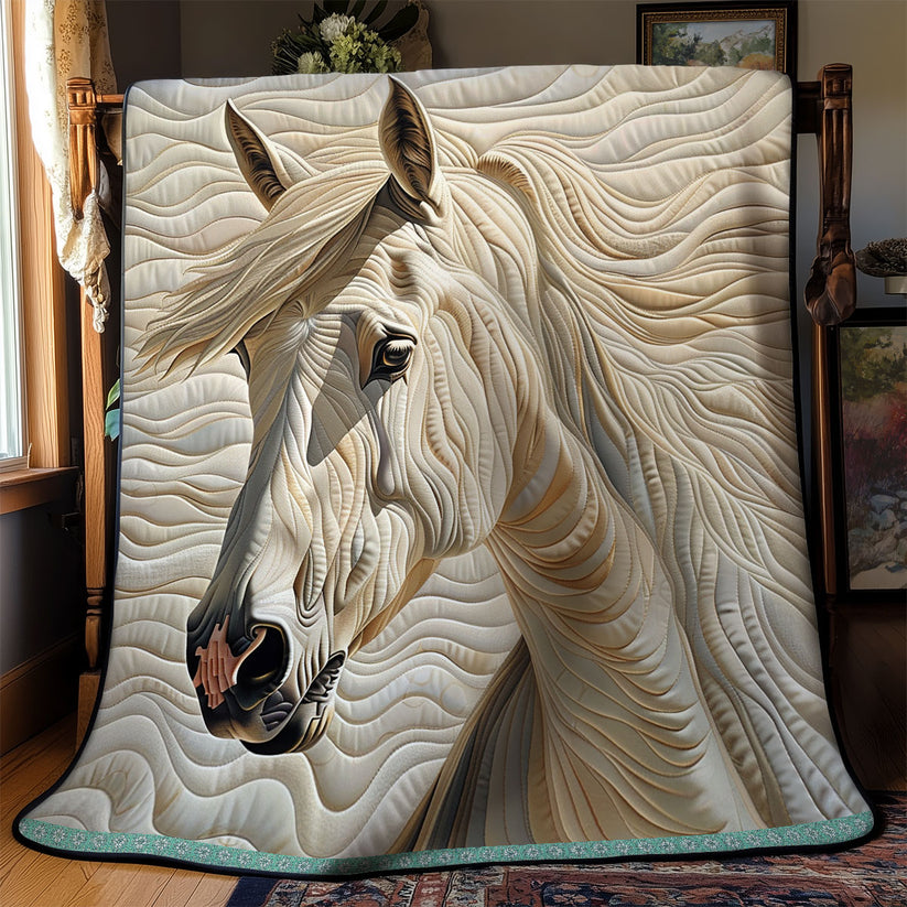 White Horse Quilt, Equestrian Art Farm
