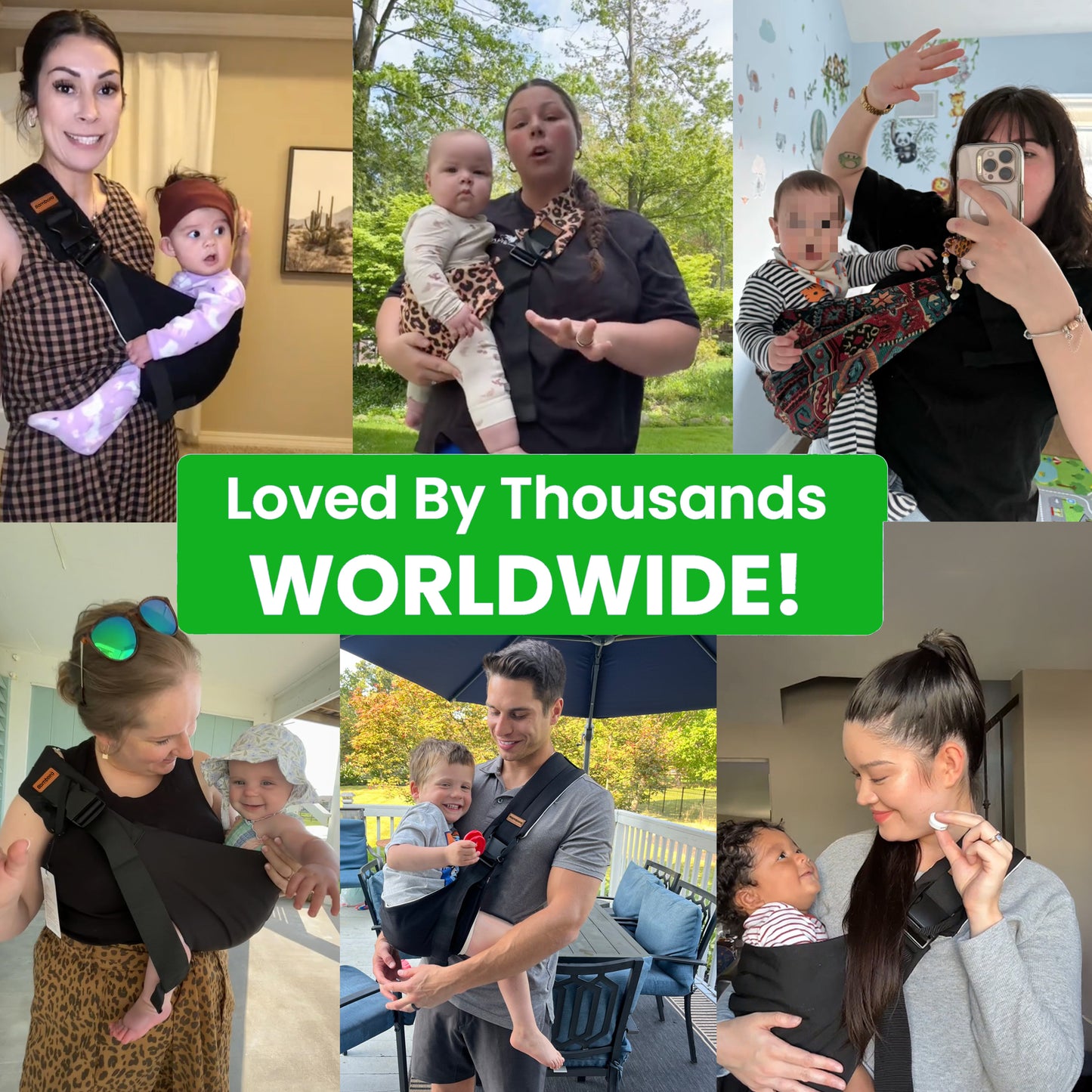 PlayPopz Baby Sling Carrier