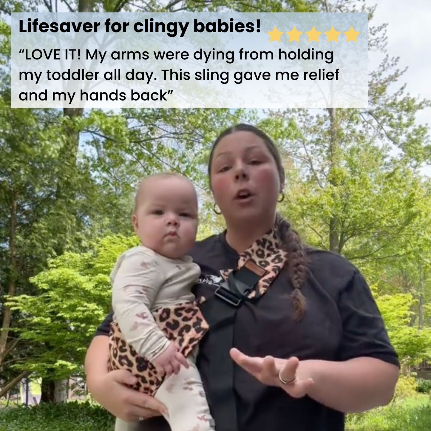 PlayPopz Baby Sling Carrier