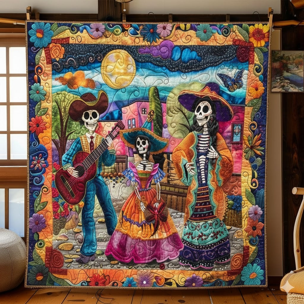 Day of the Dead Quilt, Sugar Skull Fiesta