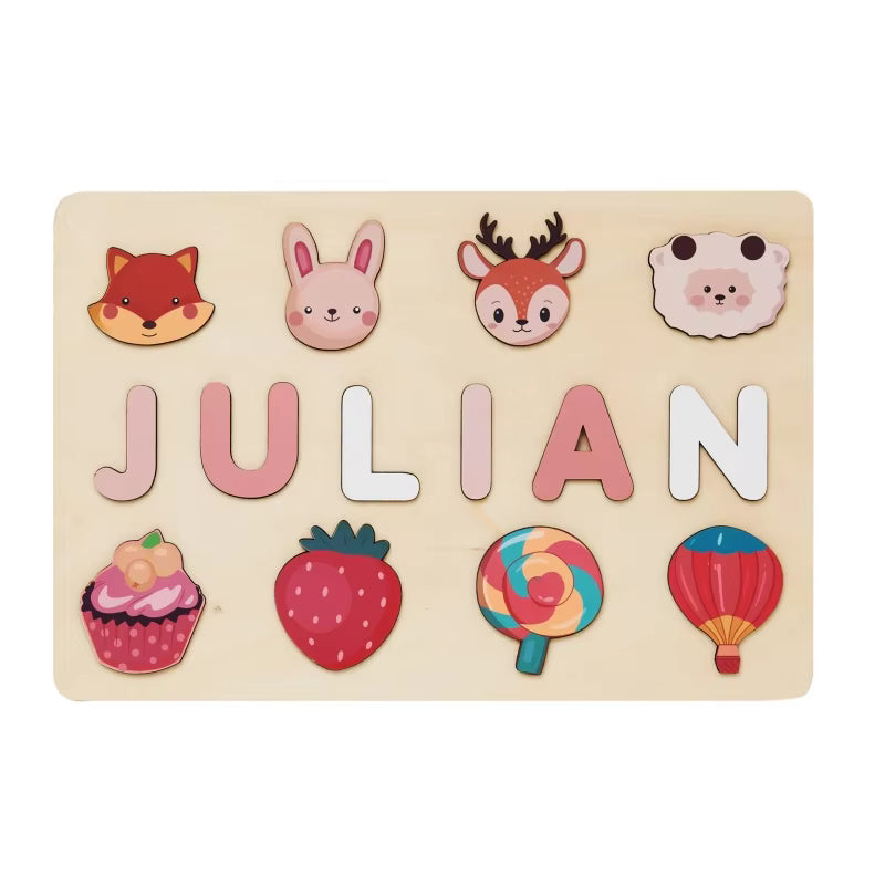 Toddlers Personalized Wooden Puzzle