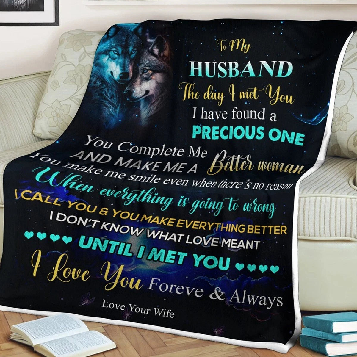 Couples Blanket for Husband