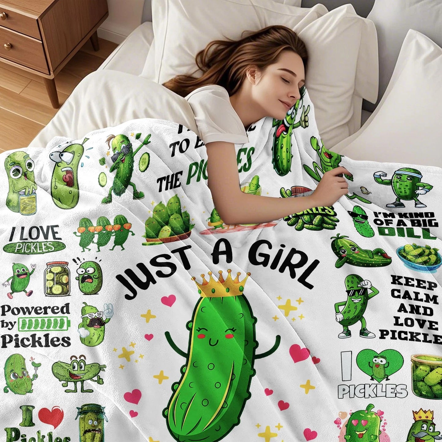 Pickleball Lover Girl Quotes Blanket Funny