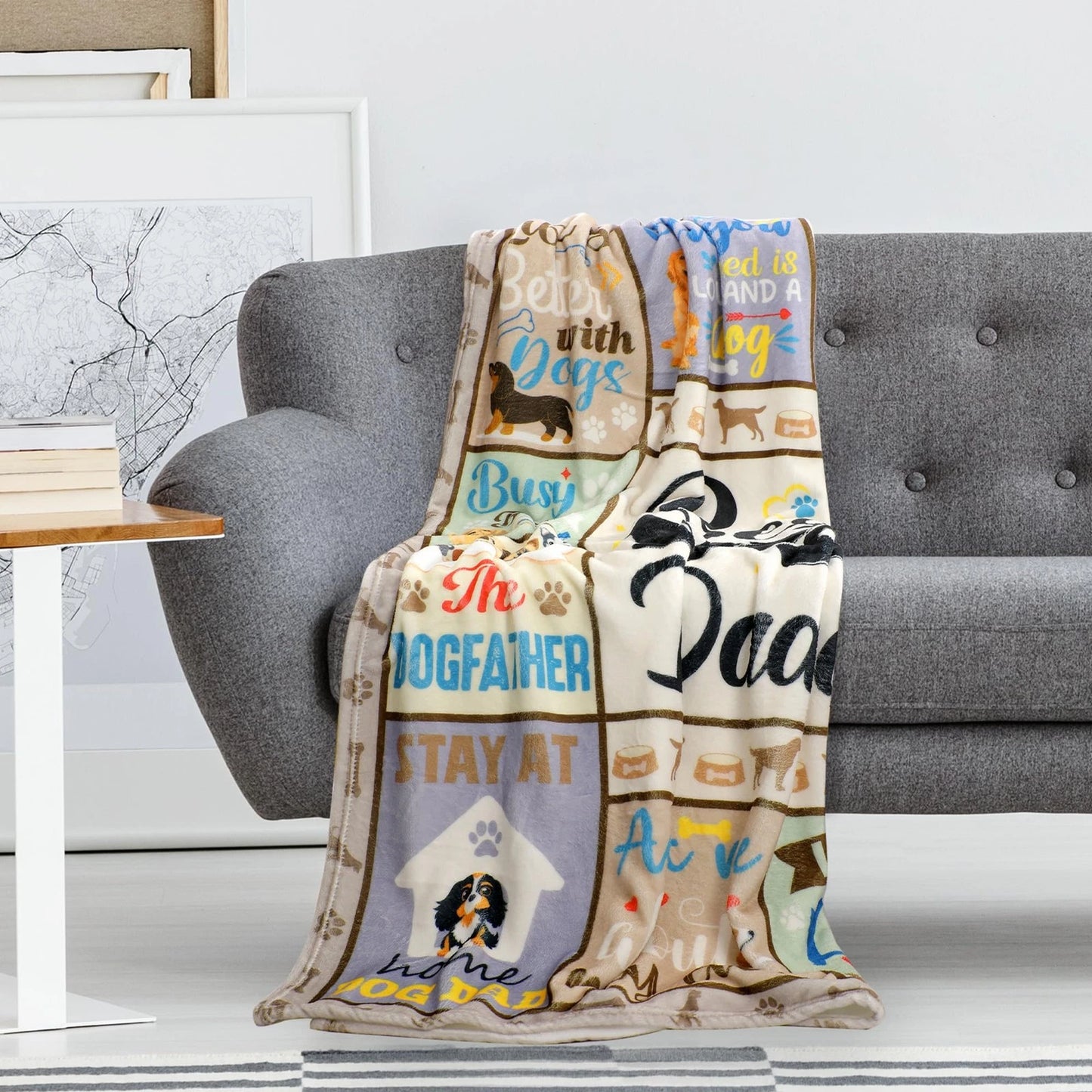 Best Dog Mom Ever Quotes, Dog Blanket