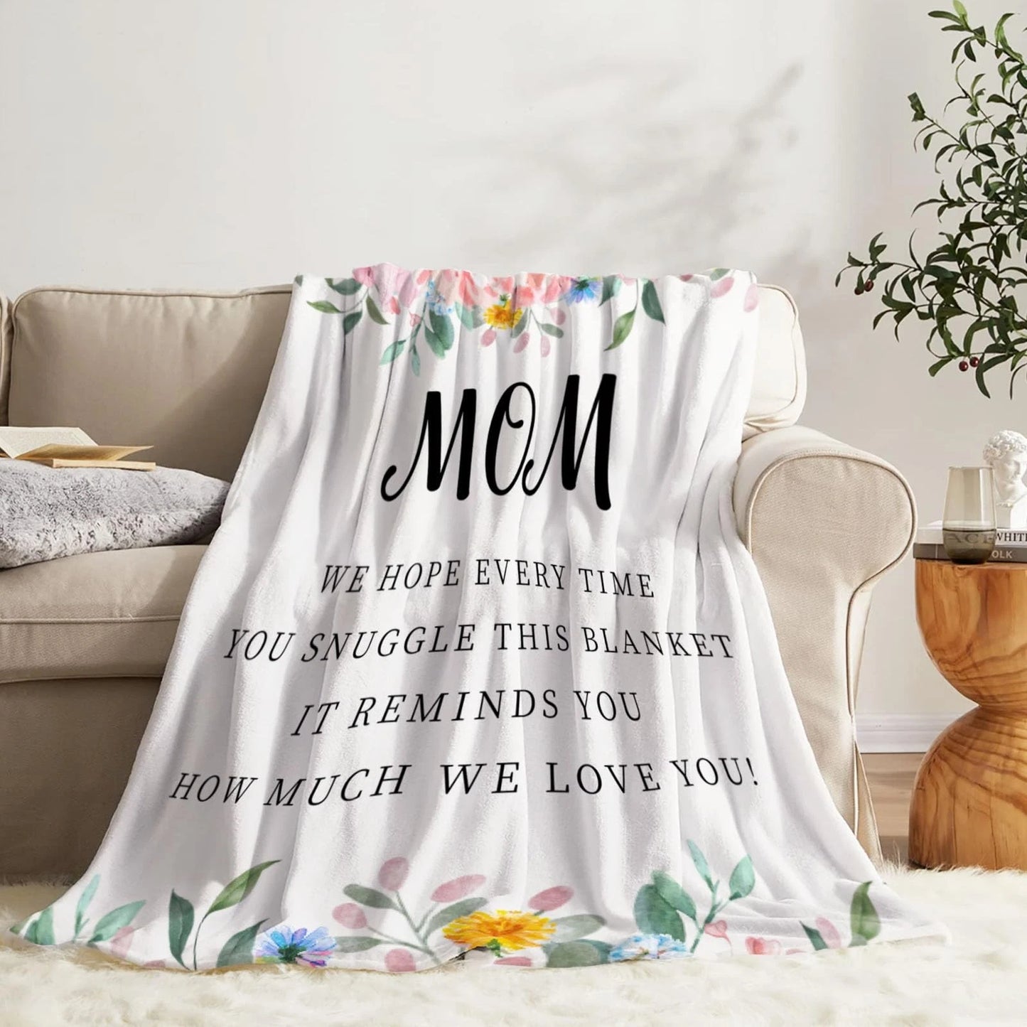 Mom Blanket From Kids We Love You Gift