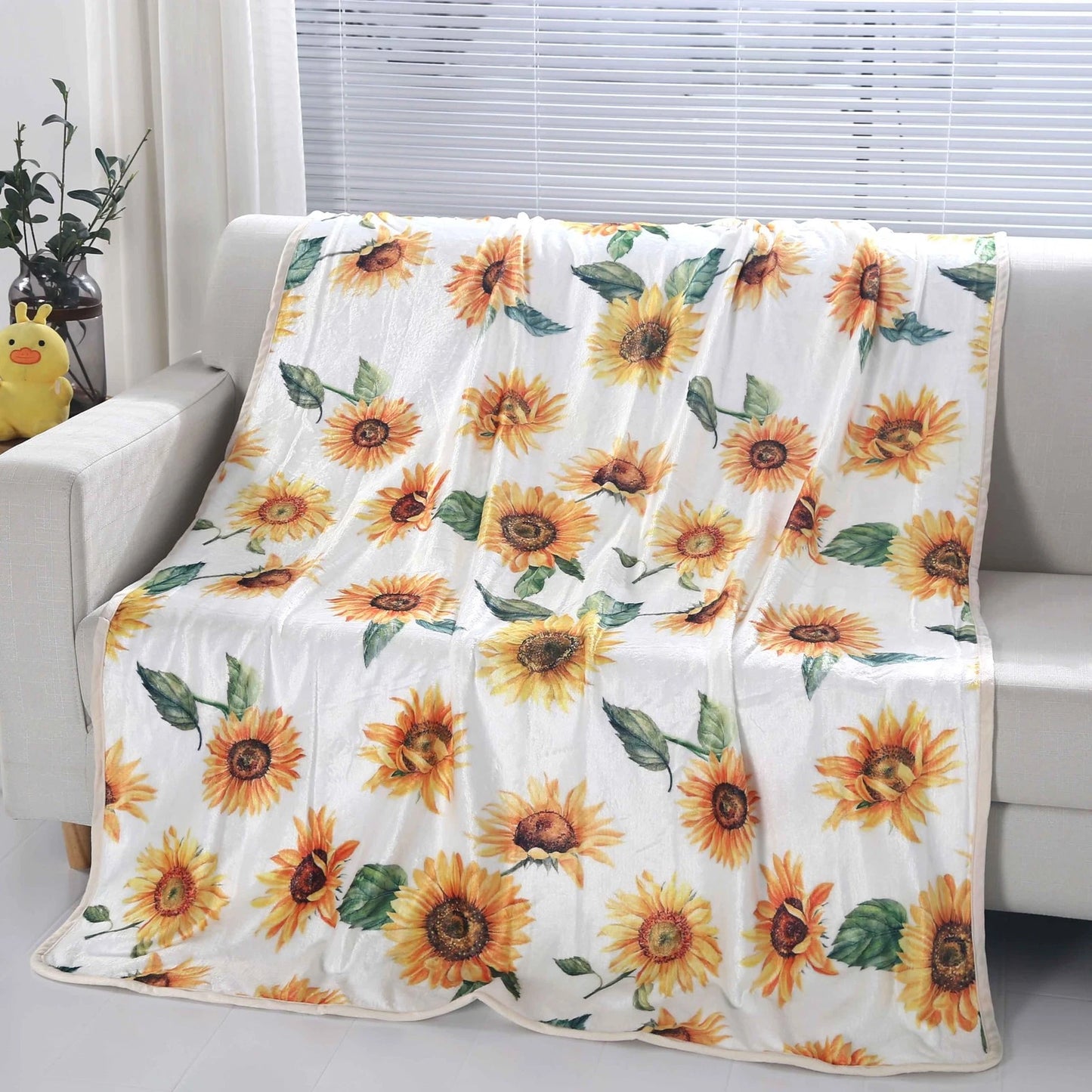 Sunshine Hurricane Sunflower Blanket