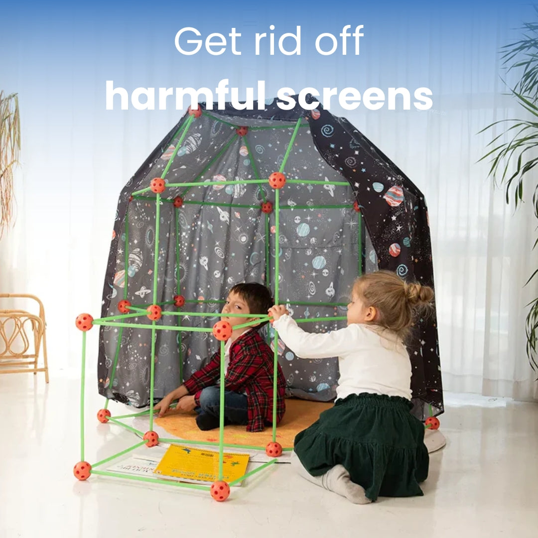 Kids' Creative Fort Building Kit - Fun & Imaginative Fort Building Set ...