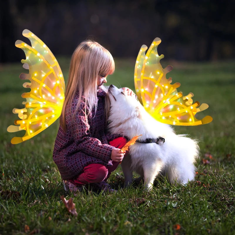 LED Butterfly Wings for Kids - Magical, Light-Up Butterfly Wings