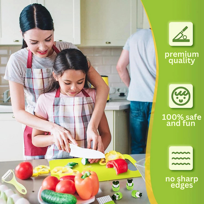 Kids Cooking Set - Safe Children's Cooking Tools Set, Mini Chef Set