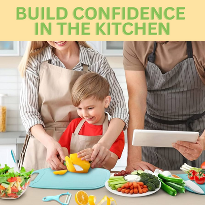 Kids Cooking Set - Safe Children's Cooking Tools Set, Mini Chef Set