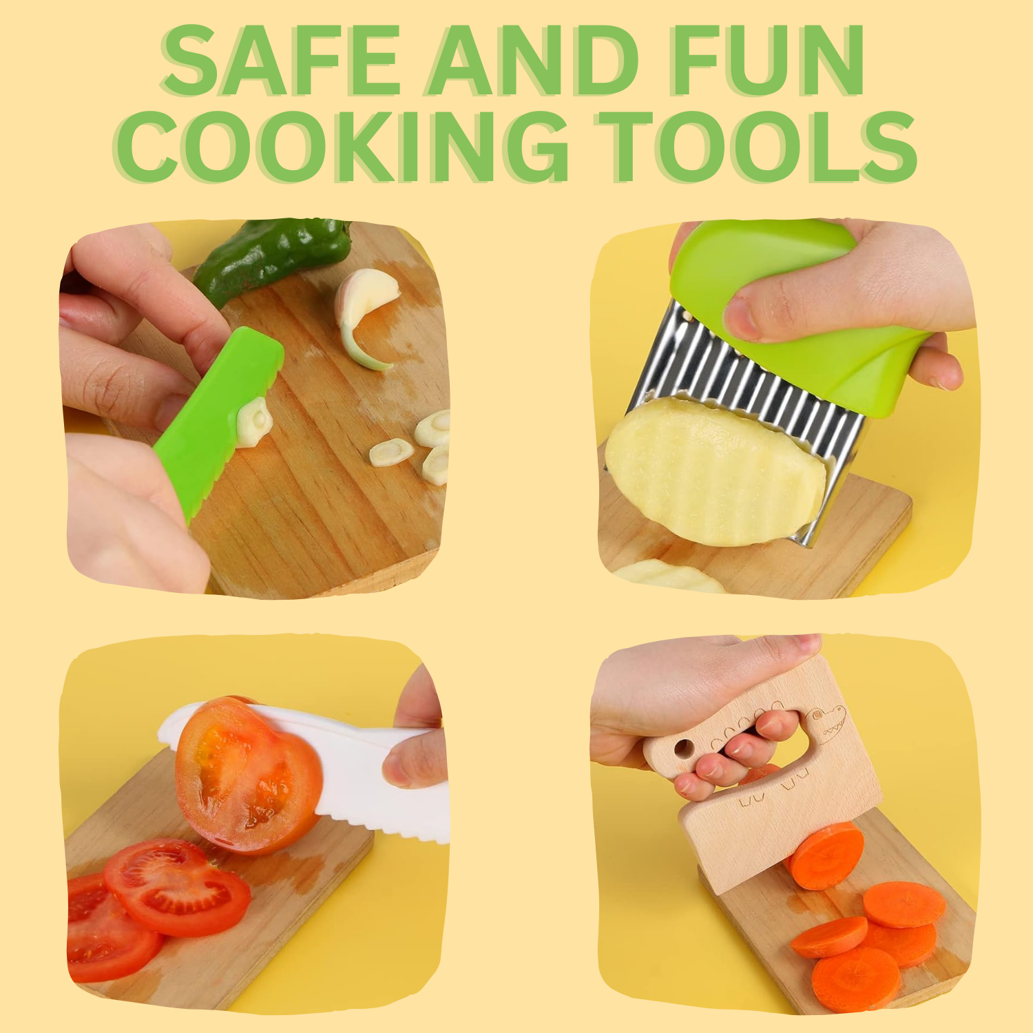 Kids Cooking Set - Safe Children's Cooking Tools Set, Mini Chef Set