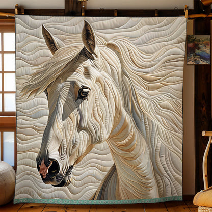 White Horse Quilt, Equestrian Art Farm