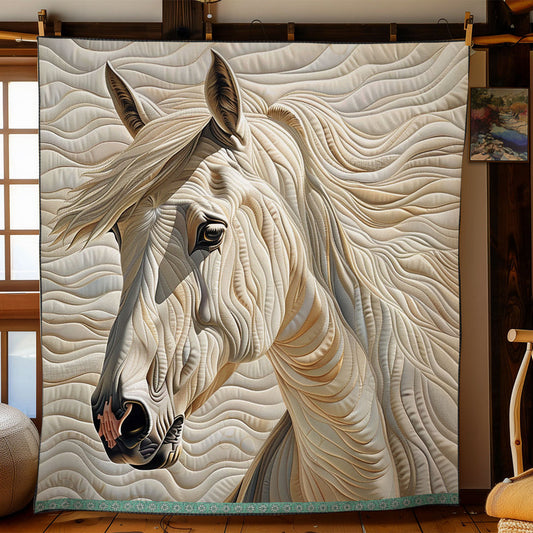 White Horse Quilt, Equestrian Art Farm