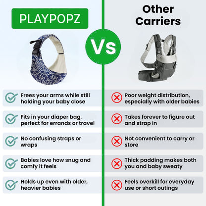PlayPopz Baby Sling Carrier