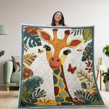 Giraffe Quilt, Safari Animal Blanket