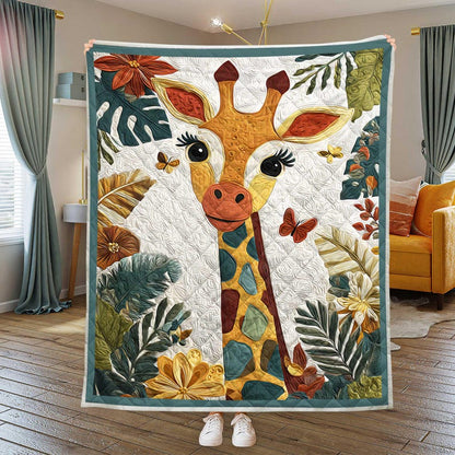 Giraffe Quilt, Safari Animal Blanket