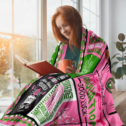 African American Graduation Gifts Blanket