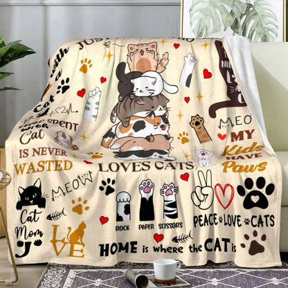 Cat Blanket Cats Gifts for Girls Women