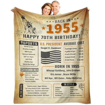 70Th Birthday Gifts Women Blanket
