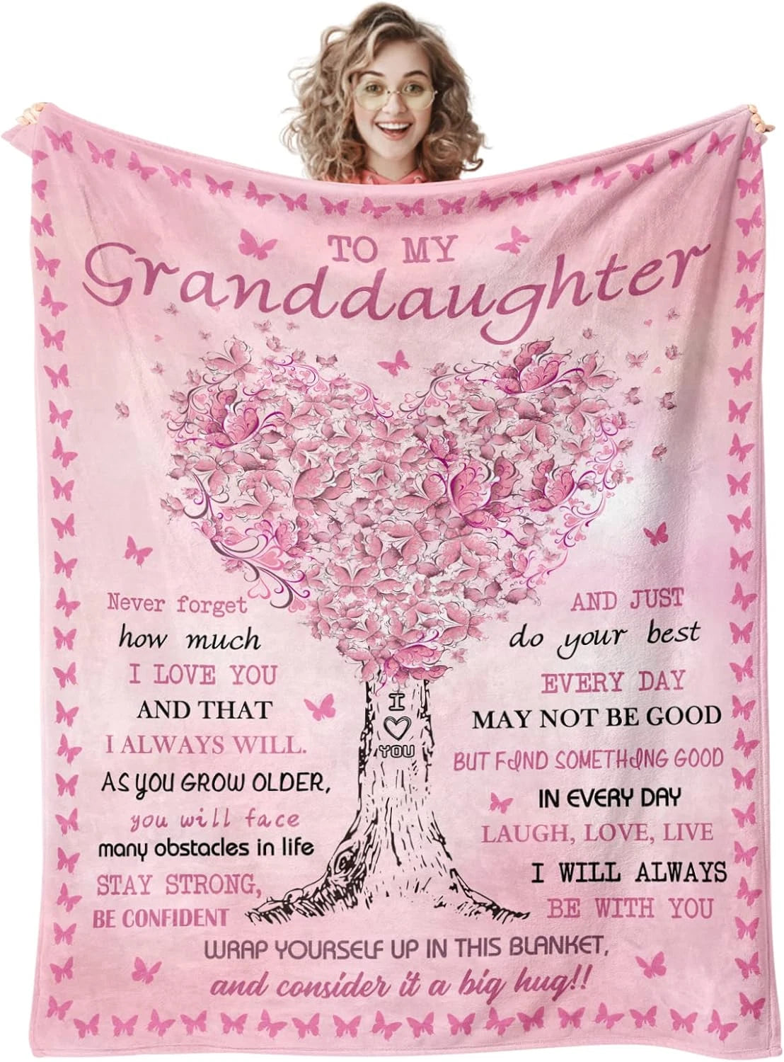 Granddaughter Gifts Blanket For Grandma