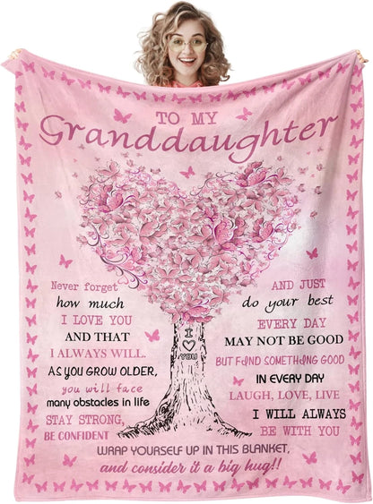 Granddaughter Gifts Blanket For Grandma