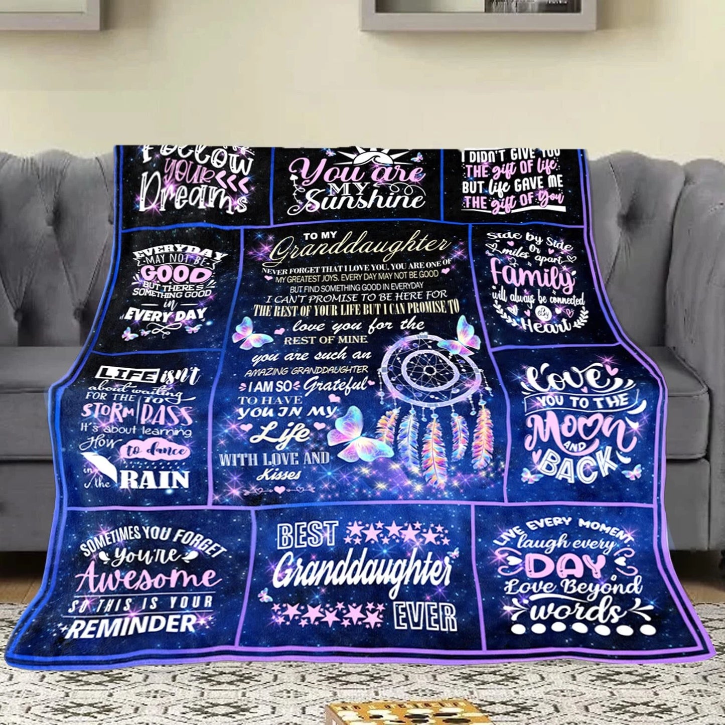 Granddaughter Gifts Blanket For Grandma