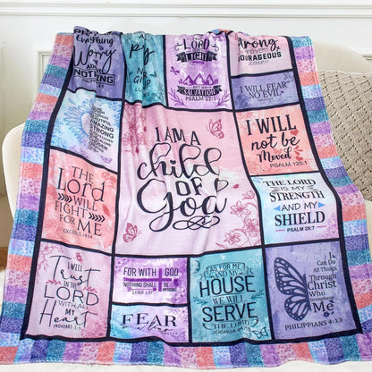 Christian Gifts for Women, I Am a Child of God Blanket