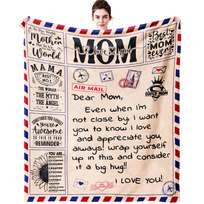 Letter to My Mom Blanket, Mothers Day Blanket