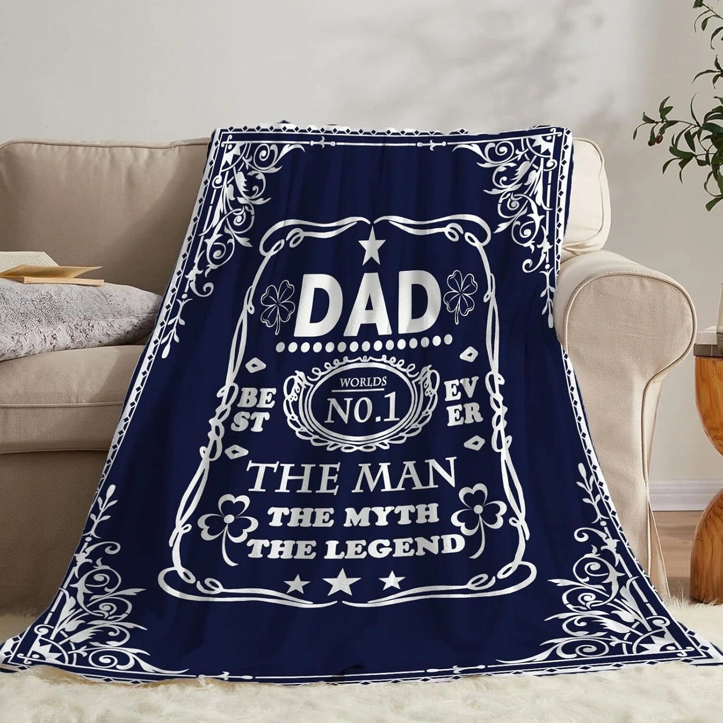 Dad The Myth The Legend Blanket For Dad