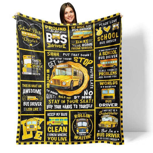 School Bus Driver Proud Awesome Blanket Gift