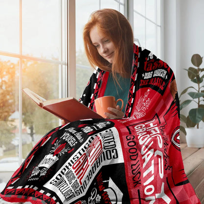 African American Graduation Gifts Blanket