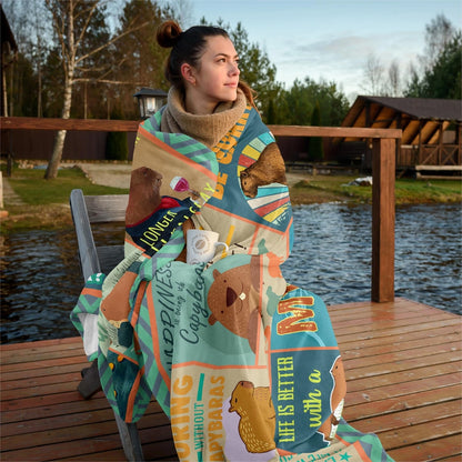 Capybara Gifts Birthday Stuff Blanket