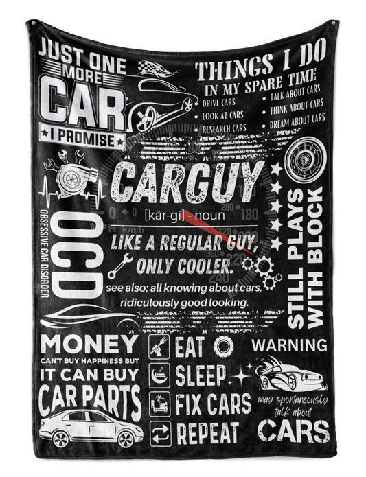 Car Guy Gifts Throws for Men Flannel Blanket