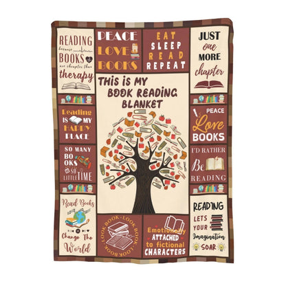 Eat Sleep Read Repeat Book Lover Blanket