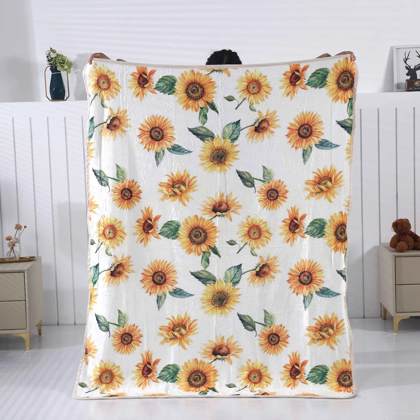 Sunshine Hurricane Sunflower Blanket