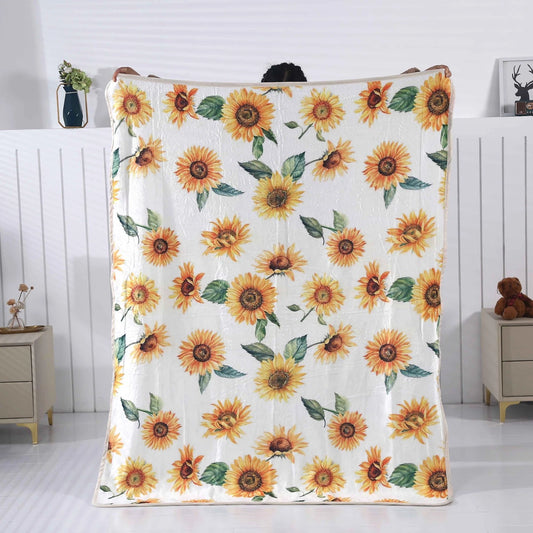 Sunshine Hurricane Sunflower Blanket