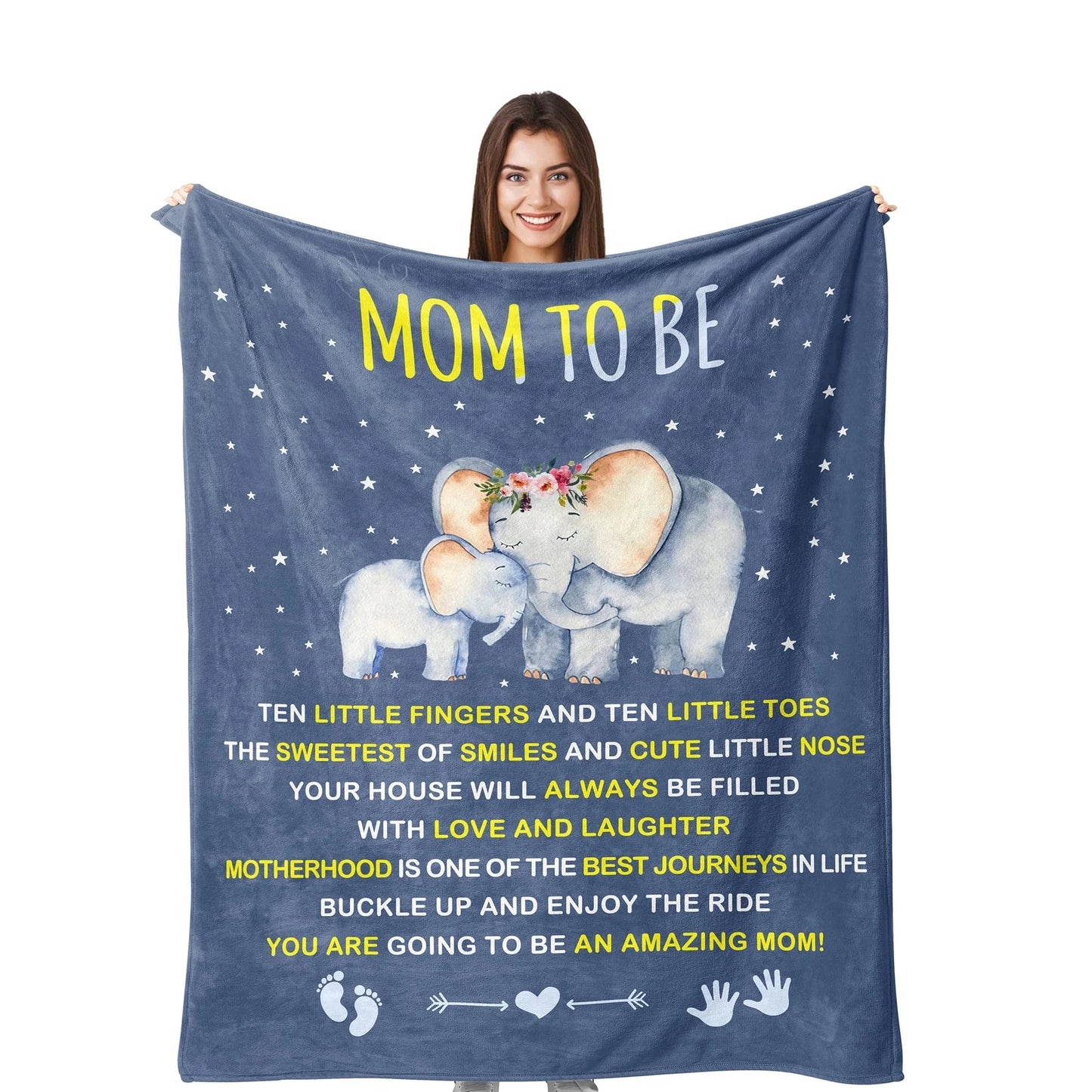 Mom to be Gifts Gender Reveal Blanket