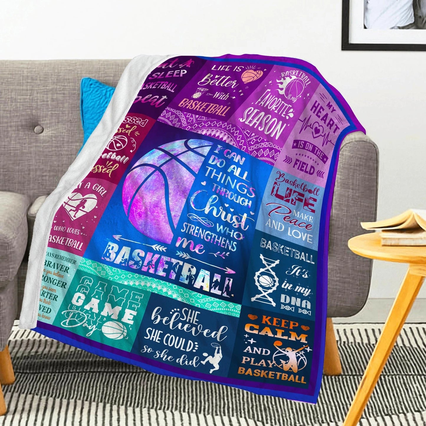 Basketball Blanket Gifts for Girls Women