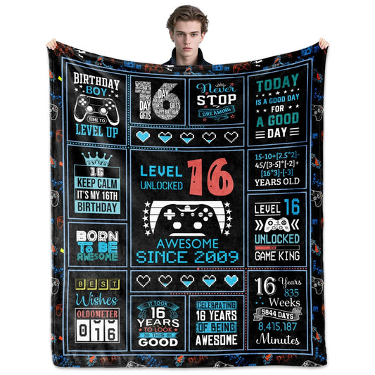 16th Birthday Gifts for Boys Blanket