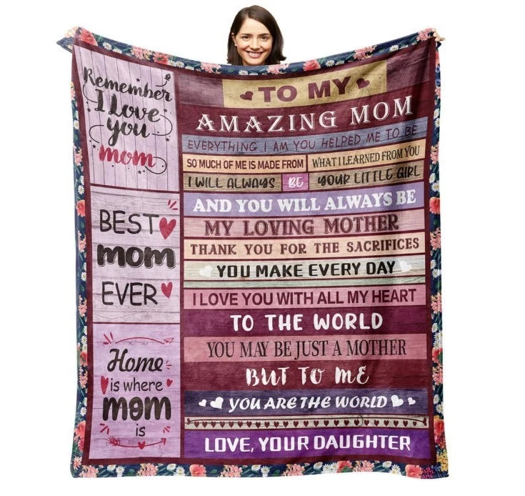 Mom Blankets from Daughter Birthday Gifts for Mom
