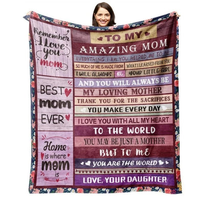 Mom Blankets from Daughter Birthday Gifts for Mom