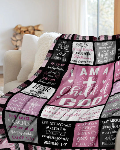 Christian Gifts for Women, I Am a Child of God Blankets