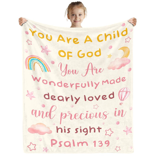 Child Of God Wonderfully Made Psalm 139 Blanket