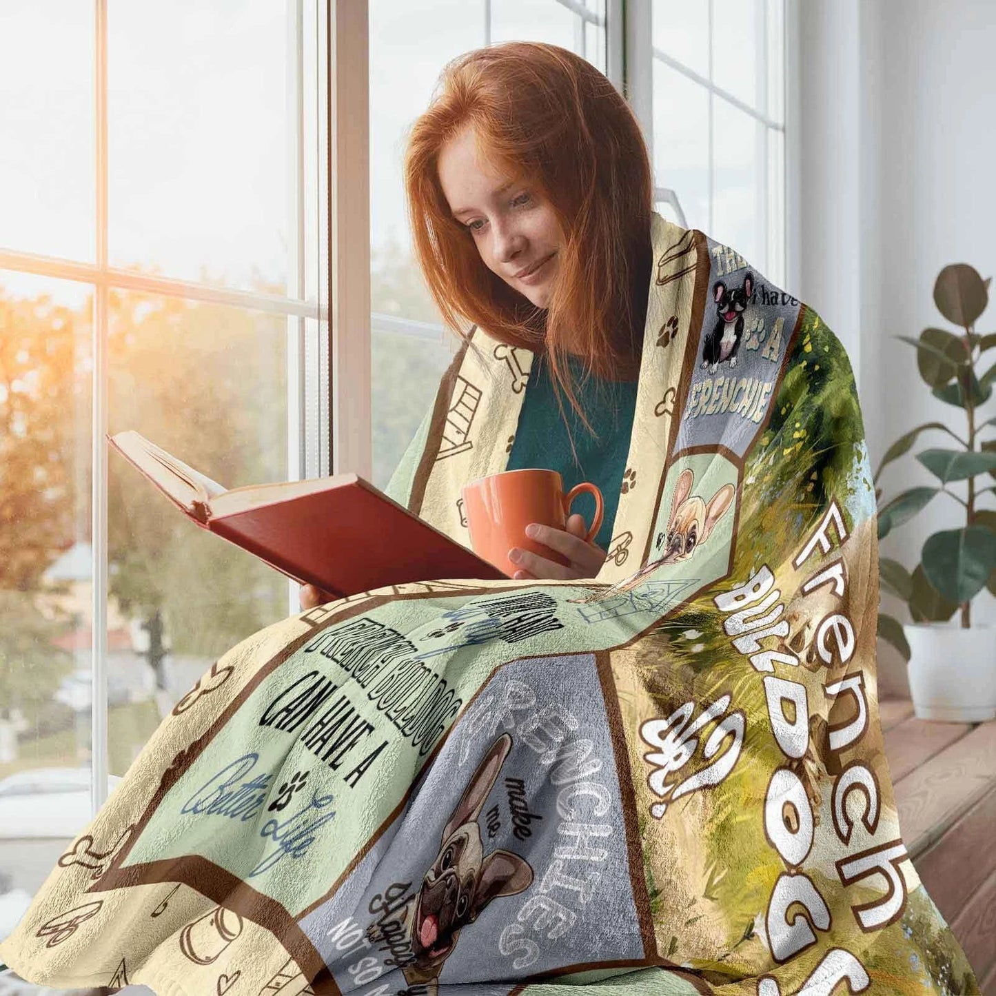 French Bulldog Quotes Blanket Dog Lover