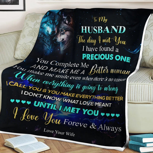 Couples Blanket for Husband