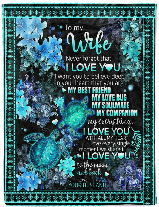 To My Wife Blanket Gift From Husband