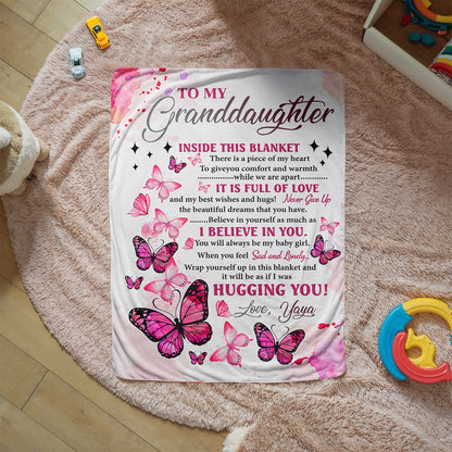 Granddaughter Gifts Blanket For Grandma