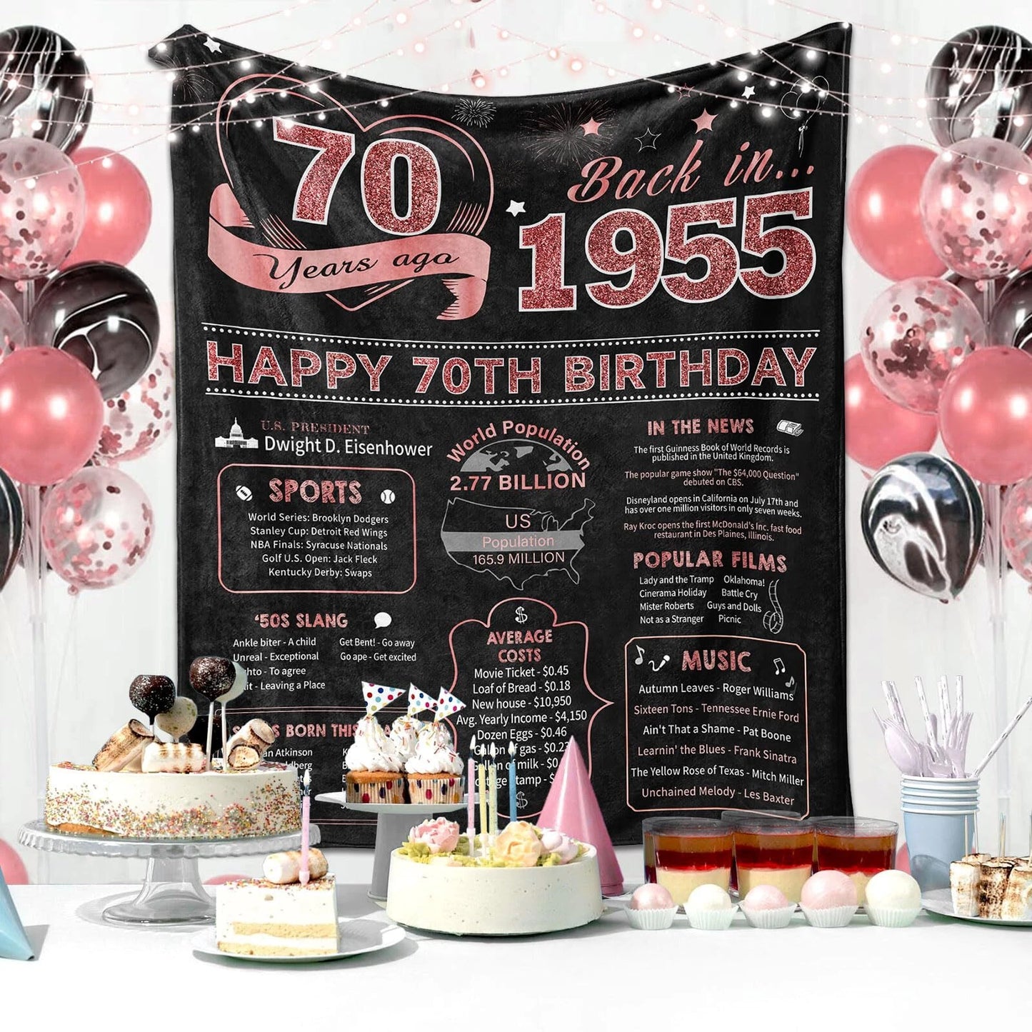 70Th Birthday Gifts Women Blanket