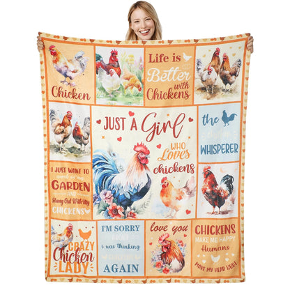 Chicken Blanket Chicken Gifts for Women