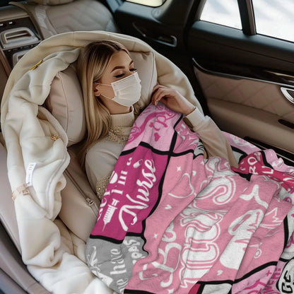 Best Nurse Ever Quotes Blanket Gift